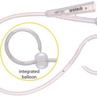 Цистостома Urotech Supra Fix BK с баллоном и завитком, силикон