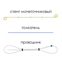 Мочеточниковый стент c покрытием Urotech Yellow Star