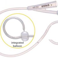 Цистостома Urotech Supra Fix BK с баллоном и завитком, силикон